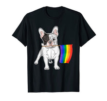 Load image into Gallery viewer, Fashion 2019 Men Short Sleeve Tshirt Gay Lesbian Lgbt Pride Flag French Bulldog Shirt Dogs Lovers Family T Shirts
