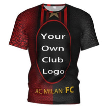 Load image into Gallery viewer, 2020new  Ac Milan Soccer Jersey Football 3d T Shirt Ac Milan Tracksuit Costume Ac Milan Sweatshirt Training Kit Football Tshirt
