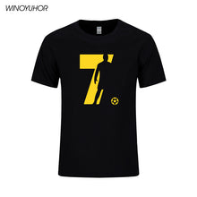 Load image into Gallery viewer, New Fashion Ronaldo T Shirts Men Summer Short Sleeve Cotton Tops Man CR7 T-shirt Barcelona Footballer Lover Tshirt Tee
