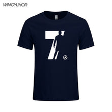 Load image into Gallery viewer, New Fashion Ronaldo T Shirts Men Summer Short Sleeve Cotton Tops Man CR7 T-shirt Barcelona Footballer Lover Tshirt Tee
