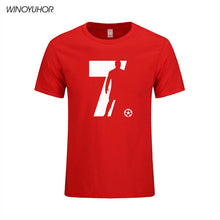 Load image into Gallery viewer, New Fashion Ronaldo T Shirts Men Summer Short Sleeve Cotton Tops Man CR7 T-shirt Barcelona Footballer Lover Tshirt Tee
