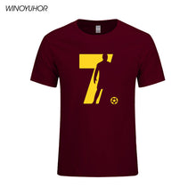 Load image into Gallery viewer, New Fashion Ronaldo T Shirts Men Summer Short Sleeve Cotton Tops Man CR7 T-shirt Barcelona Footballer Lover Tshirt Tee

