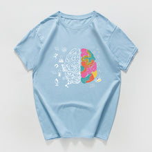 Load image into Gallery viewer, harajuku Geek Brain T Shirt men Science Chemistry Biology Geography streetwear Math Physics Cool T-shirt Funny  Tee shirt homme
