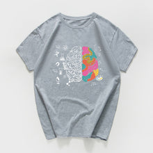 Load image into Gallery viewer, harajuku Geek Brain T Shirt men Science Chemistry Biology Geography streetwear Math Physics Cool T-shirt Funny  Tee shirt homme
