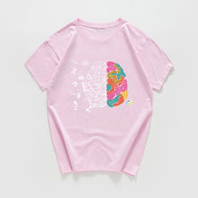 Load image into Gallery viewer, harajuku Geek Brain T Shirt men Science Chemistry Biology Geography streetwear Math Physics Cool T-shirt Funny  Tee shirt homme
