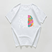 Load image into Gallery viewer, harajuku Geek Brain T Shirt men Science Chemistry Biology Geography streetwear Math Physics Cool T-shirt Funny  Tee shirt homme
