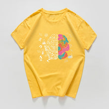 Load image into Gallery viewer, harajuku Geek Brain T Shirt men Science Chemistry Biology Geography streetwear Math Physics Cool T-shirt Funny  Tee shirt homme
