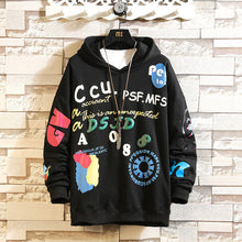 Load image into Gallery viewer, Japan Style Casual O-Neck 2020 Spring Autumn Print Hoodie Sweatshirt Men'S Thick Fleece Hip Hop High Streetwear Clothes
