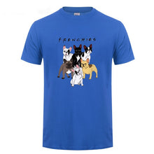 Load image into Gallery viewer, High Quality French Bulldog Frenchies Printed T Shirt For Men Male Dogs Animal Lovers Short Sleeve O Neck Cotton Funny T-Shirt
