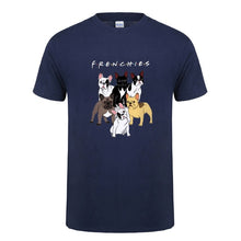 Load image into Gallery viewer, High Quality French Bulldog Frenchies Printed T Shirt For Men Male Dogs Animal Lovers Short Sleeve O Neck Cotton Funny T-Shirt
