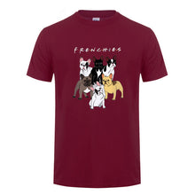Load image into Gallery viewer, High Quality French Bulldog Frenchies Printed T Shirt For Men Male Dogs Animal Lovers Short Sleeve O Neck Cotton Funny T-Shirt
