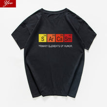 Load image into Gallery viewer, Periodic Table Primary Elements Of Humor T Shirt men S Ar Ca Sm Science streetwear Sarcasm Chemistry tshirt hip hop tee shirt
