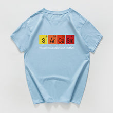 Load image into Gallery viewer, Periodic Table Primary Elements Of Humor T Shirt men S Ar Ca Sm Science streetwear Sarcasm Chemistry tshirt hip hop tee shirt
