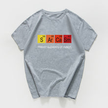 Load image into Gallery viewer, Periodic Table Primary Elements Of Humor T Shirt men S Ar Ca Sm Science streetwear Sarcasm Chemistry tshirt hip hop tee shirt
