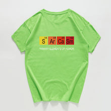 Load image into Gallery viewer, Periodic Table Primary Elements Of Humor T Shirt men S Ar Ca Sm Science streetwear Sarcasm Chemistry tshirt hip hop tee shirt
