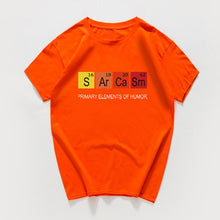 Load image into Gallery viewer, Periodic Table Primary Elements Of Humor T Shirt men S Ar Ca Sm Science streetwear Sarcasm Chemistry tshirt hip hop tee shirt
