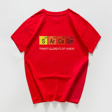 Load image into Gallery viewer, Periodic Table Primary Elements Of Humor T Shirt men S Ar Ca Sm Science streetwear Sarcasm Chemistry tshirt hip hop tee shirt

