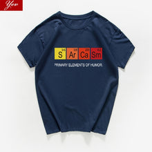 Load image into Gallery viewer, Periodic Table Primary Elements Of Humor T Shirt men S Ar Ca Sm Science streetwear Sarcasm Chemistry tshirt hip hop tee shirt

