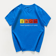 Load image into Gallery viewer, Periodic Table Primary Elements Of Humor T Shirt men S Ar Ca Sm Science streetwear Sarcasm Chemistry tshirt hip hop tee shirt
