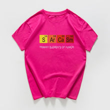 Load image into Gallery viewer, Periodic Table Primary Elements Of Humor T Shirt men S Ar Ca Sm Science streetwear Sarcasm Chemistry tshirt hip hop tee shirt
