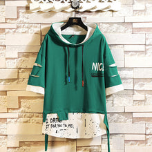 Load image into Gallery viewer, Summer 2020 Short White Black RED  GREEN Hoodie Sweatshirt Mens Hip Hop Punk Pullover Streetwear Casual Fashion Clothes
