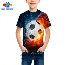 Load image into Gallery viewer, T-shirt 3D print Men women soccer Anime t shirt football tees top Harajuku KIDS shirts baby children tshirt fashion Short Sleeve
