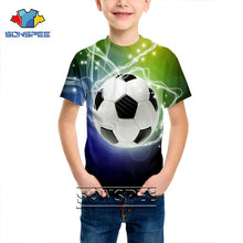 Load image into Gallery viewer, T-shirt 3D print Men women soccer Anime t shirt football tees top Harajuku KIDS shirts baby children tshirt fashion Short Sleeve
