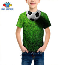Load image into Gallery viewer, T-shirt 3D print Men women soccer Anime t shirt football tees top Harajuku KIDS shirts baby children tshirt fashion Short Sleeve
