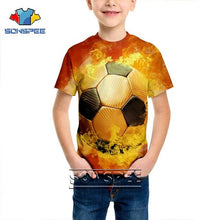 Load image into Gallery viewer, T-shirt 3D print Men women soccer Anime t shirt football tees top Harajuku KIDS shirts baby children tshirt fashion Short Sleeve
