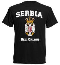 Load image into Gallery viewer, Brand T Shirt Men Fashion O-Neck Men Footballer T-Shirt Serbien Serbia Futbol  Footballer  Srbija printed T-Shirt
