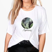 Load image into Gallery viewer, New T shirt Women Constellation Aquariug Tee shirt Plus Size Spring Summer Tshirt  Streetwear vestidos Harajuku Pretty T-shirt
