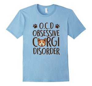 2019 Fashion Men T shirt  Obsessive Corgi Disorder Funny Dog Lover Shirt