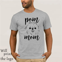 Load image into Gallery viewer, Womens Pom Mom T-Shirt Funny Shirt as Dog Lover Pomeranian Gifts
