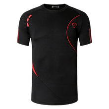 Load image into Gallery viewer, jeansian Men's Sport Tee Shirt Tshirt T-Shirt Tops Running Gym Fitness Workout Football Short Sleeve Dry Fit LSL1050 Black2
