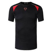 Load image into Gallery viewer, jeansian Men's Sport Tee Shirt Tshirt T-Shirt Tops Running Gym Fitness Workout Football Short Sleeve Dry Fit LSL1050 Black2
