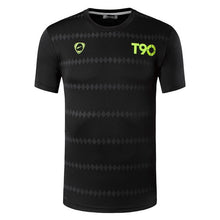 Load image into Gallery viewer, jeansian Men's Sport Tee Shirt Tshirt T-Shirt Tops Running Gym Fitness Workout Football Short Sleeve Dry Fit LSL1050 Black2
