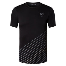 Load image into Gallery viewer, jeansian Men's Sport Tee Shirt Tshirt T-Shirt Tops Running Gym Fitness Workout Football Short Sleeve Dry Fit LSL1050 Black2
