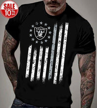 Load image into Gallery viewer, Raider Rugby Football American Top Tee Flag T-Shirt
