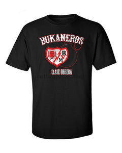 Bukaneros T-Shirt Rayo Vallecano Rvm Clase Obrera Footballer Ultras Vallecas Tee Unisex Men T-Shirt Short-Sleeve