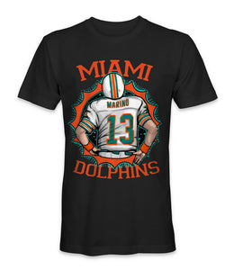 Miami Dolphin Football Team Tops Tee T Shirt Bodybuilding Tops T-Shirt For Men Women Tshirt S-5XL Size 11 Colors