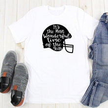 Load image into Gallery viewer, It’s The Most Wonderful Time Of The Year T-shirt Casual Unisex Crewneck Graphic Football Tshirt Women Slogan Game Day Tees Tops

