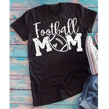 Load image into Gallery viewer, Womens Tee Football Tshirts Women T-shirt Letter  Printed It's on That Field Printing Short Sleeve Graphic Tees Shirt
