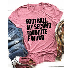 Load image into Gallery viewer, Womens Tee Football Tshirts Women T-shirt Letter  Printed It's on That Field Printing Short Sleeve Graphic Tees Shirt
