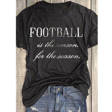 Load image into Gallery viewer, Womens Tee Football Tshirts Women T-shirt Letter  Printed It's on That Field Printing Short Sleeve Graphic Tees Shirt

