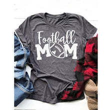 Load image into Gallery viewer, Womens Tee Football Tshirts Women T-shirt Letter  Printed It's on That Field Printing Short Sleeve Graphic Tees Shirt
