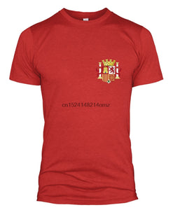 Fashion 2019 Men Short Sleeve Tshirt Spain Retro Footballer T Shirt Badge Men Women Kids Spanish 2019Funny Print T Shirts