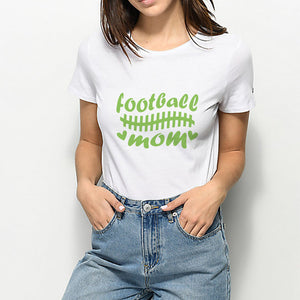 Spring Summer Cheap Pop Round Collar Vintage Hip Hop Plus Size T-shirt Oversize Football Mom Streetwear Tshirt Harajuku T shirt