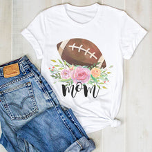 Load image into Gallery viewer, Women Lady Football Game Day Cute Soccer Print Ladies Summer T Tee Tshirt Womens Female Top Shirt Clothes Graphic T-shirt
