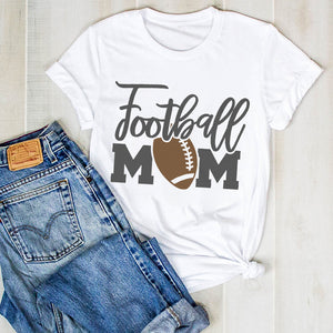 Women Lady Football Mom Soccer Print Fashion Ladies Fashion Summer T Tee Tshirt Womens Female Top Shirt Clothes Graphic T-shirt