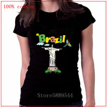 Load image into Gallery viewer, Welcome to Brazil cute and Colorful Birds football women tshirt 2020 Brazilian Jesus Natural Cotton short sleeve o-neck T-shirt
